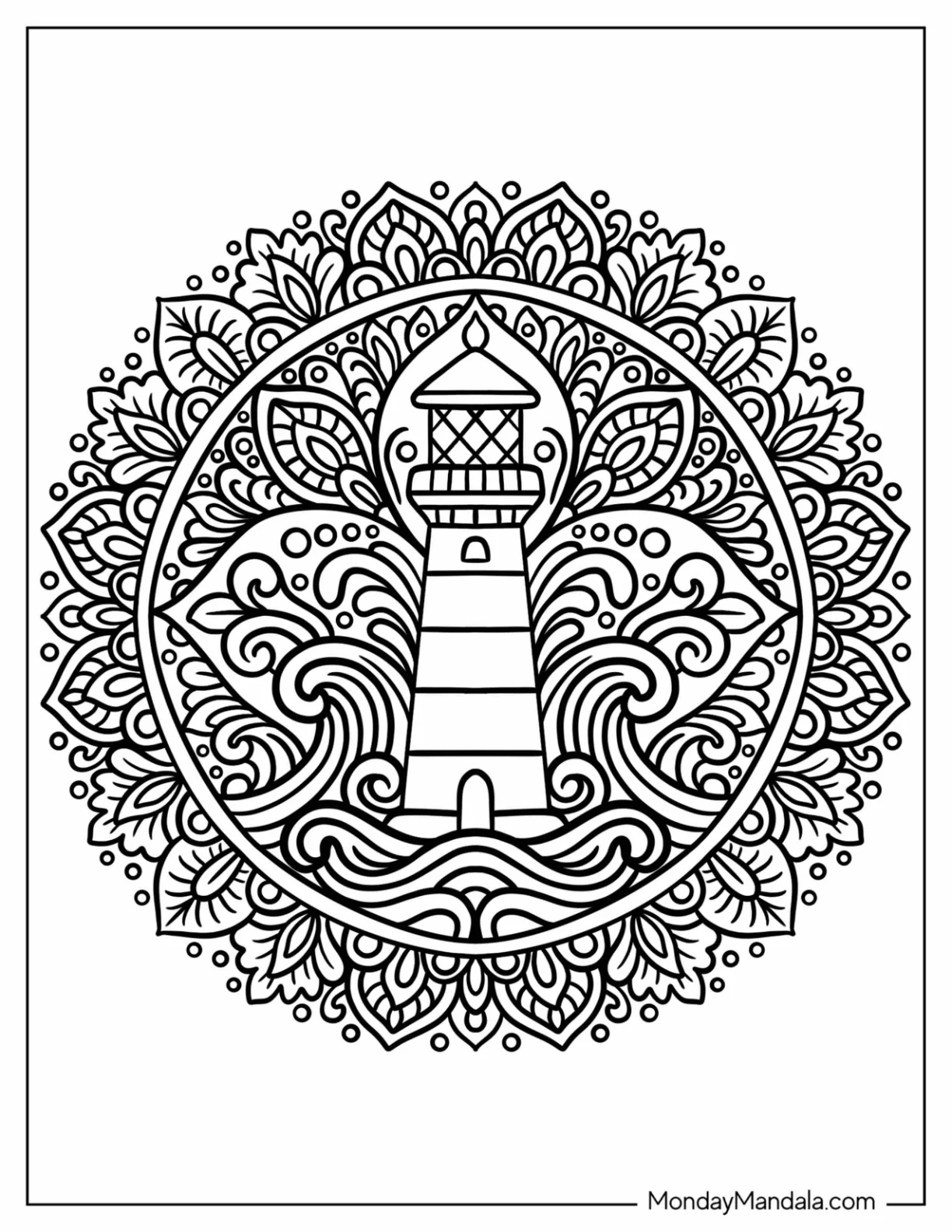 Lighthouse Coloring Pages