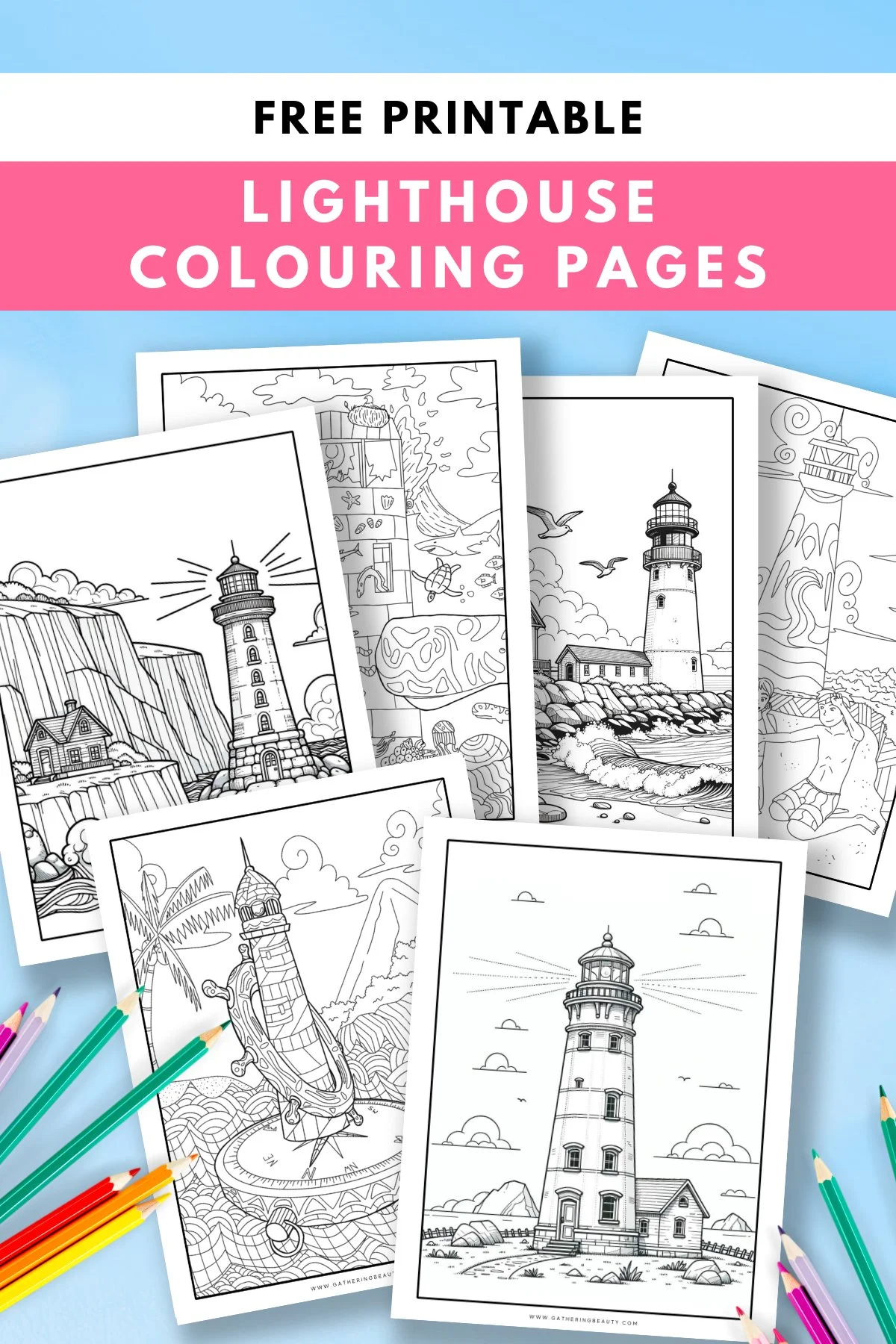 Lighthouse Colouring Pages Free Printable