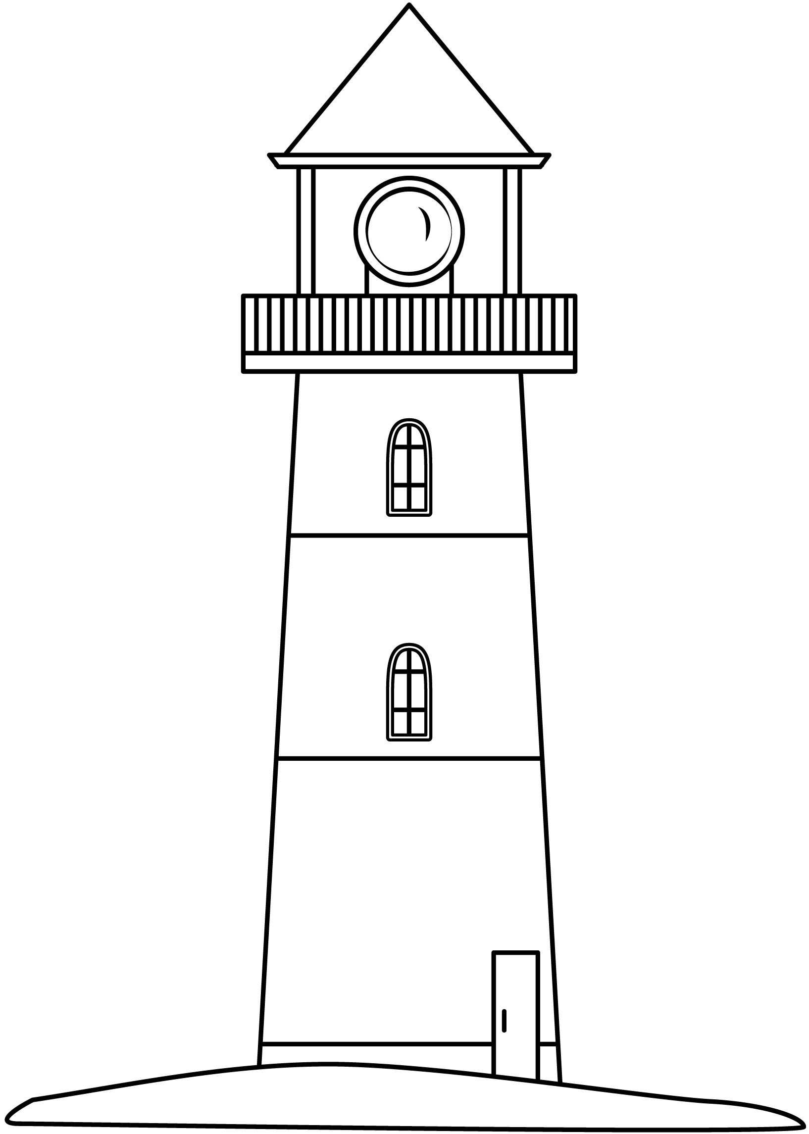 Lighthouse Printable Template