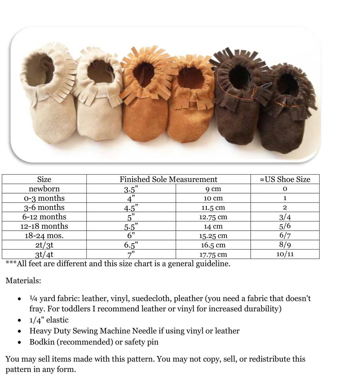 free printable baby moccasin pattern