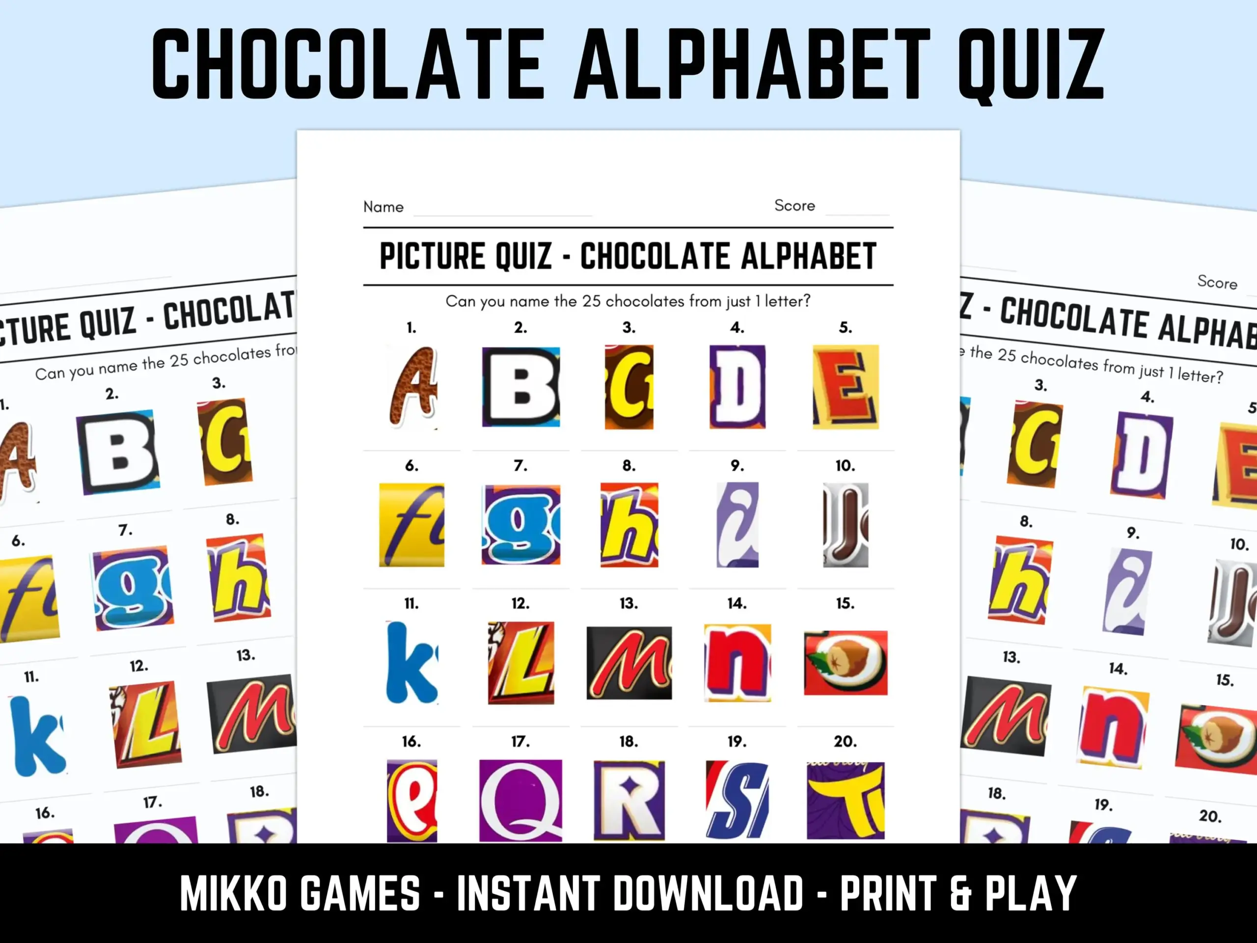 free printable guess the logo game