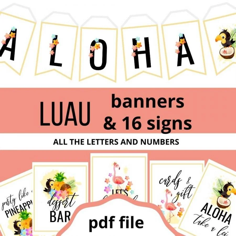 Luau Party Printables
