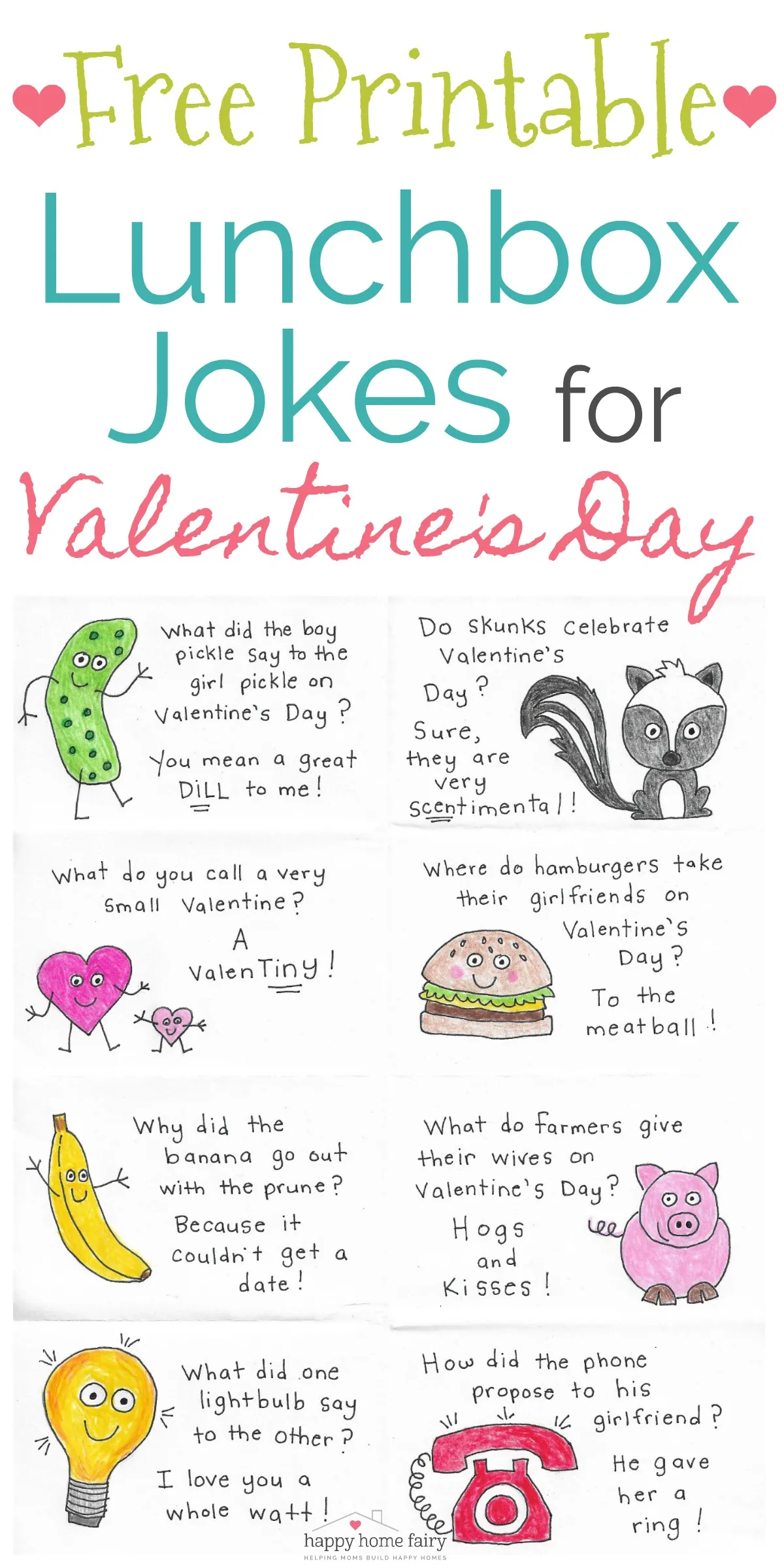 Lunchbox Jokes Valentines Day Free Printable