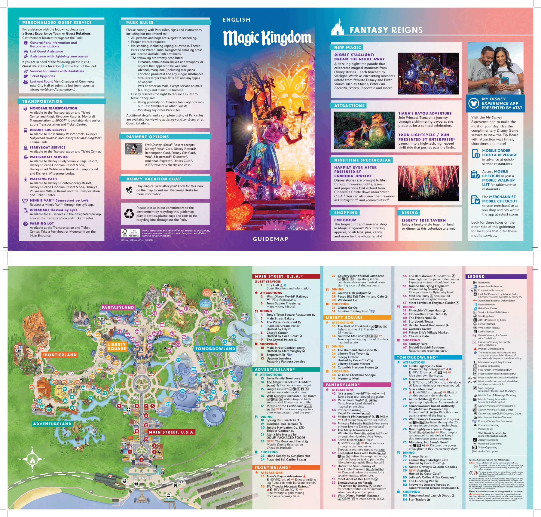 free printable magic kingdom map