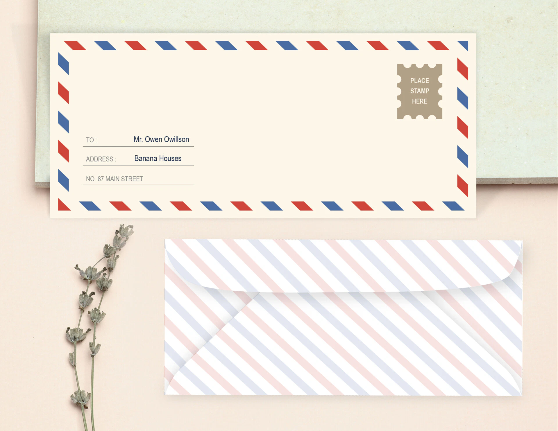 Mail Envelope Template Mail Envelope Template