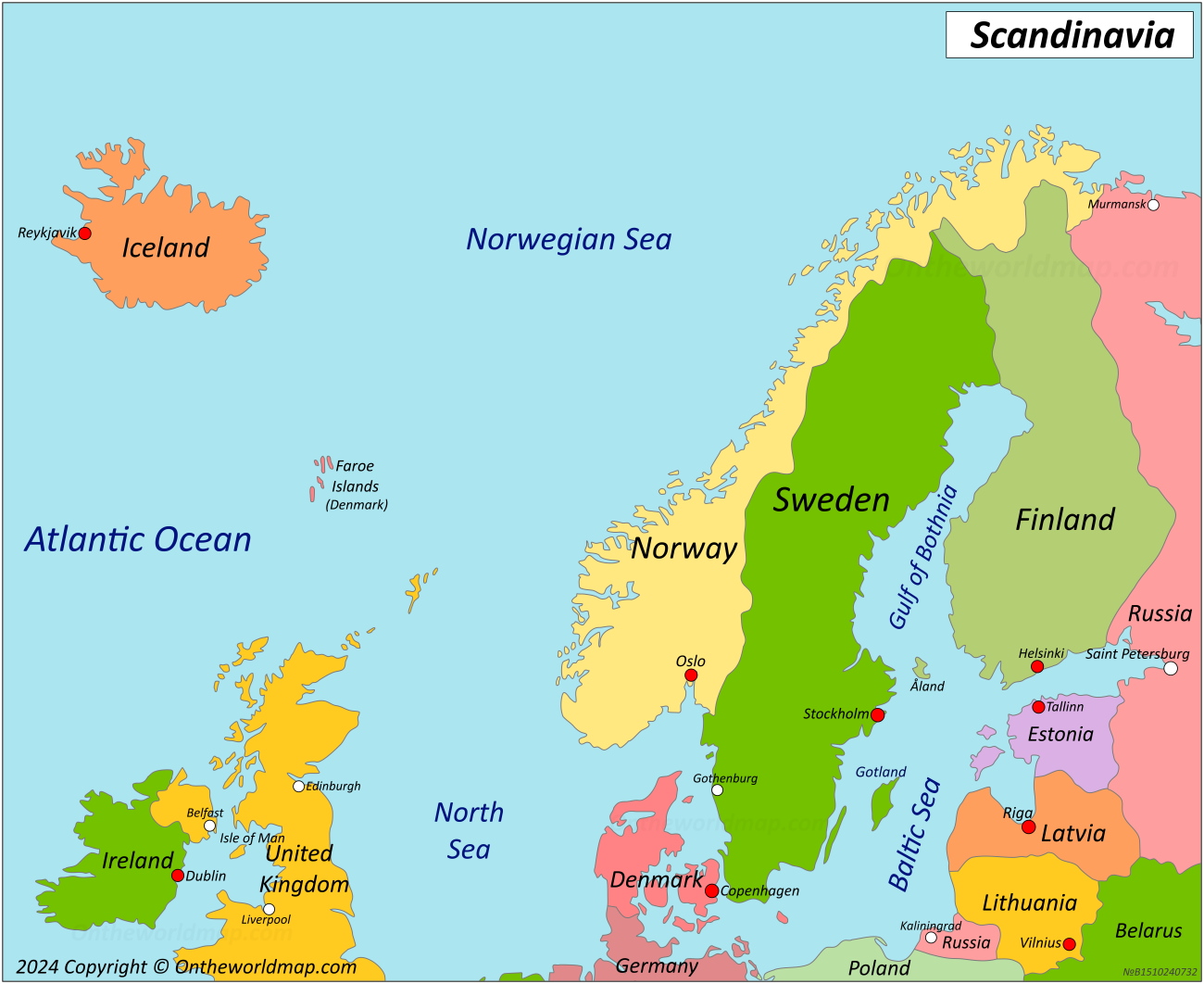 Map Of Scandinavia