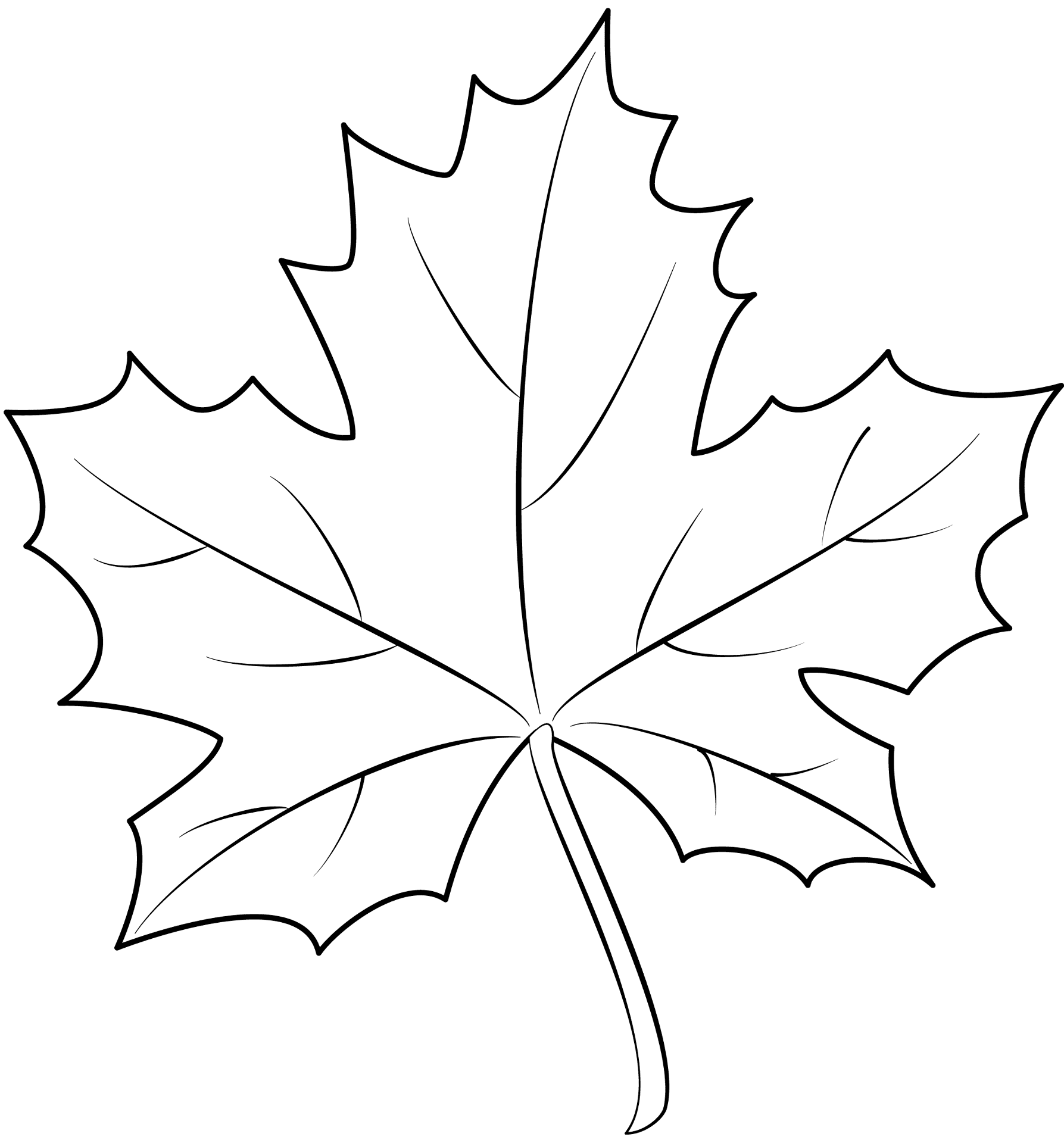 Maple Leaf Printable Template