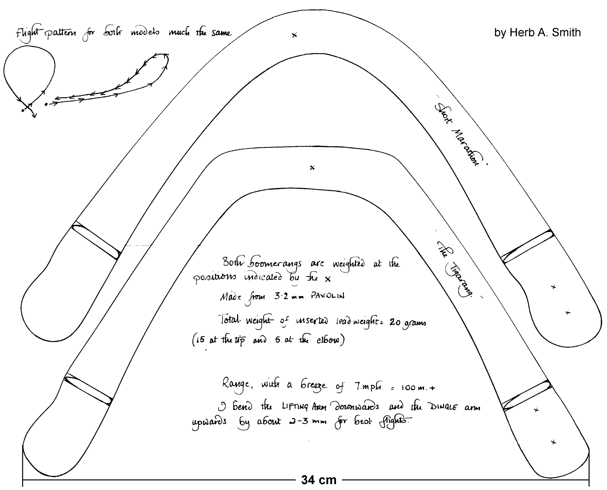 free printable boomerang pattern