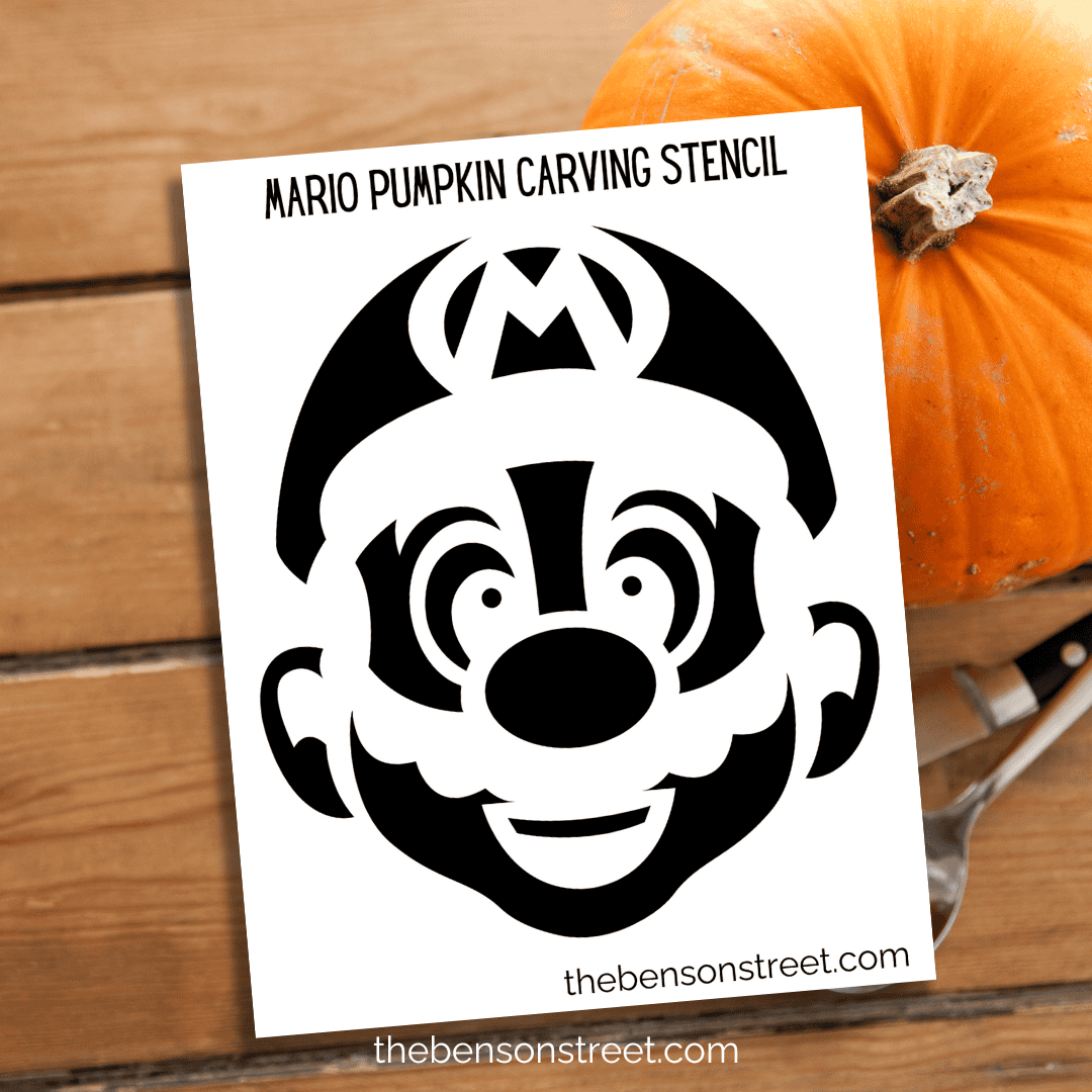 princess peach pumpkin stencil printable