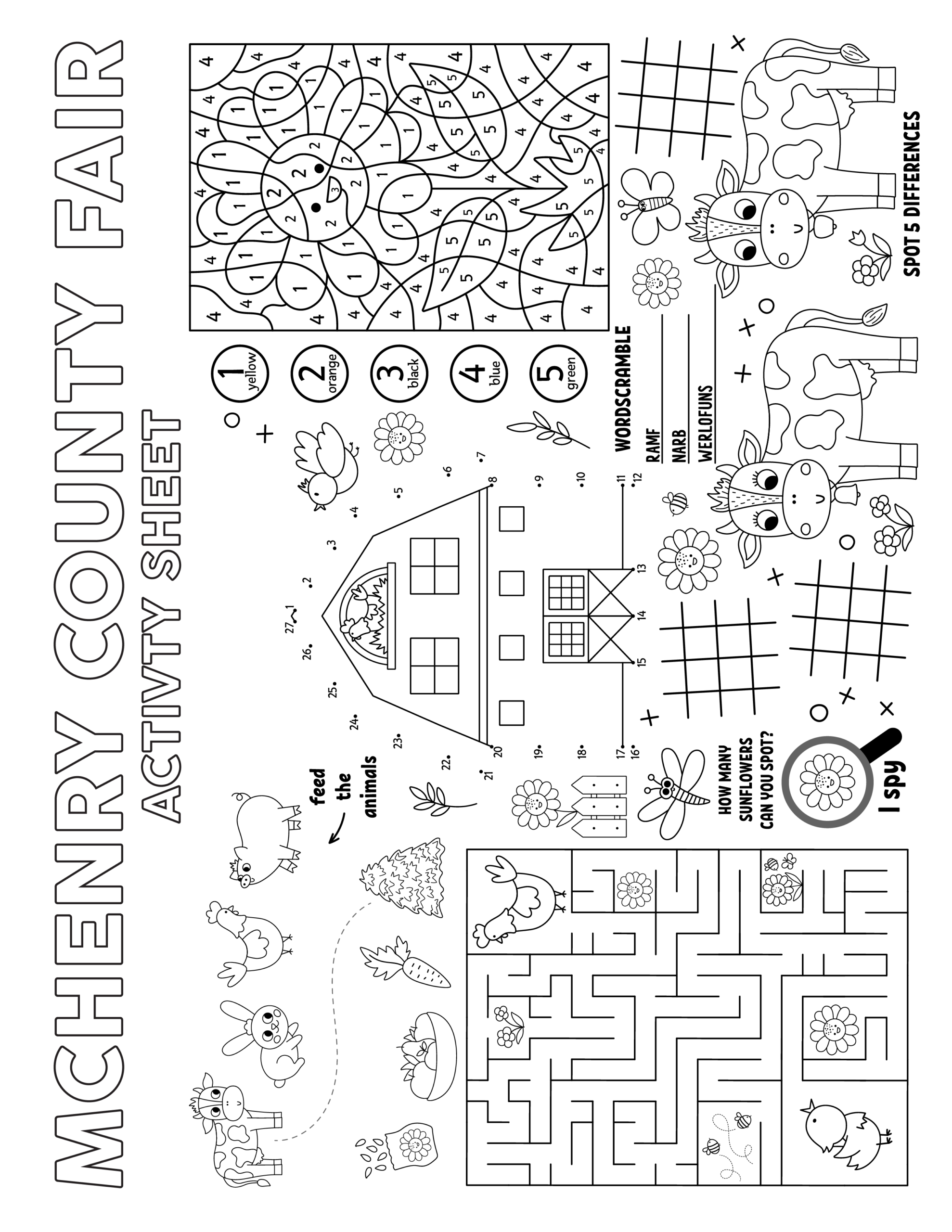 Mchenry County Fair Coloring Pages