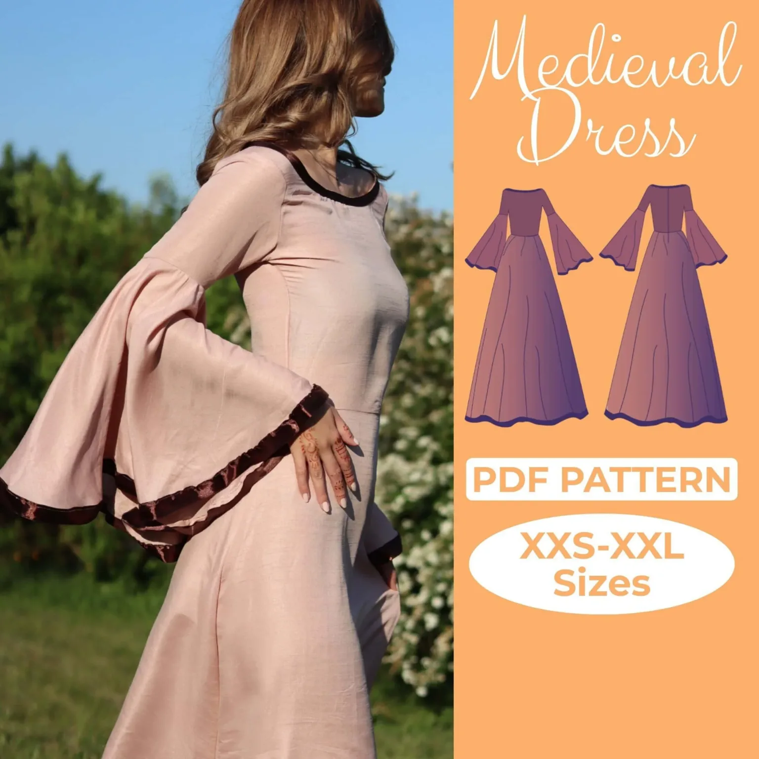 Medieval Gown Pattern Medieval Gown Pattern