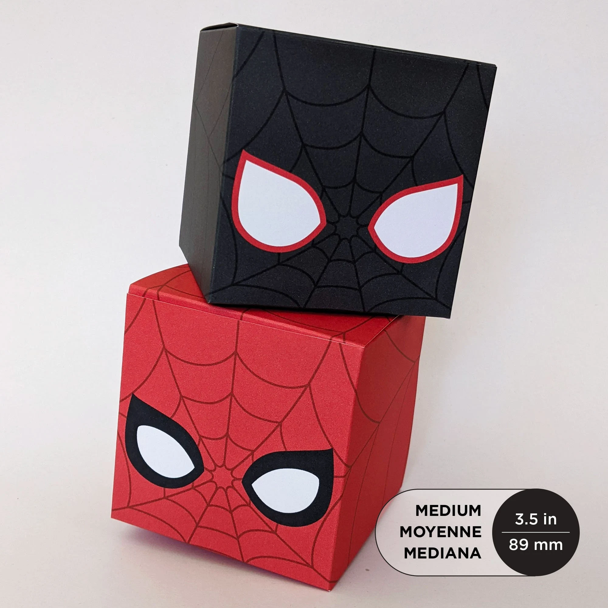 Medium Spiderman Treat Box Diy Printable