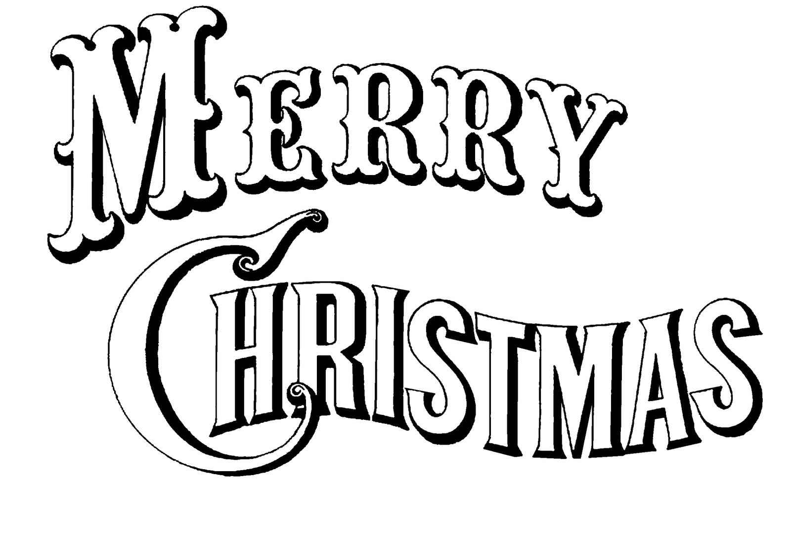 Merry Christmas Coloring Pages