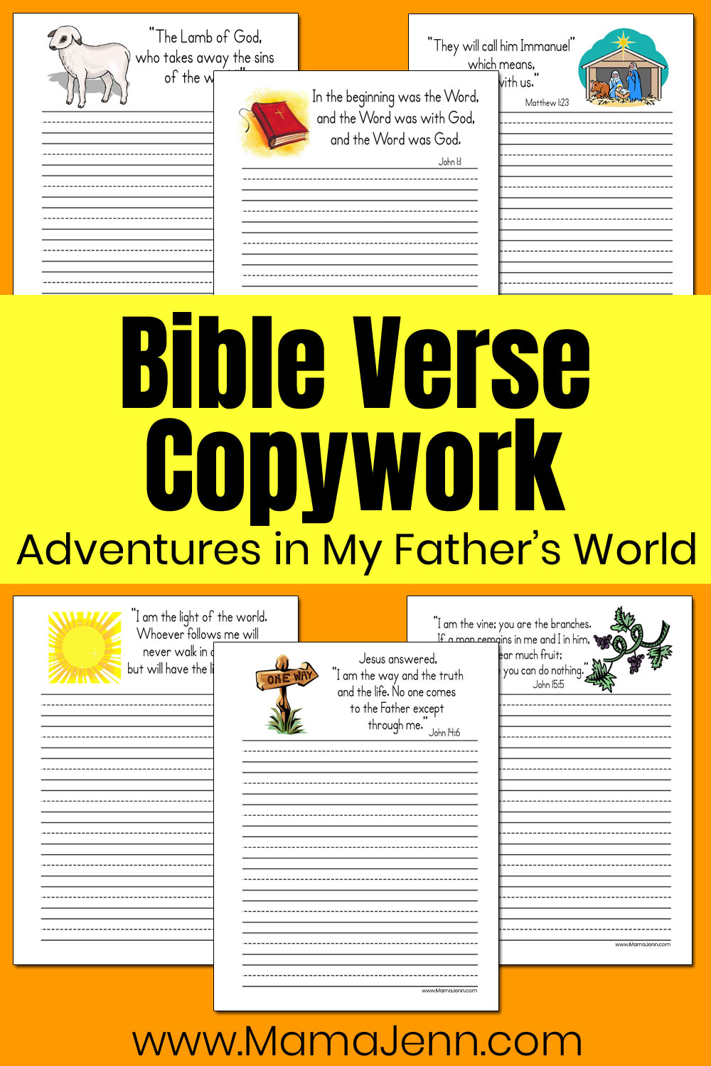Mfw Adventures Bible Verse Copywork