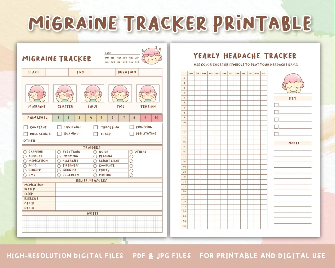 Migraine Tracker Printableheadache