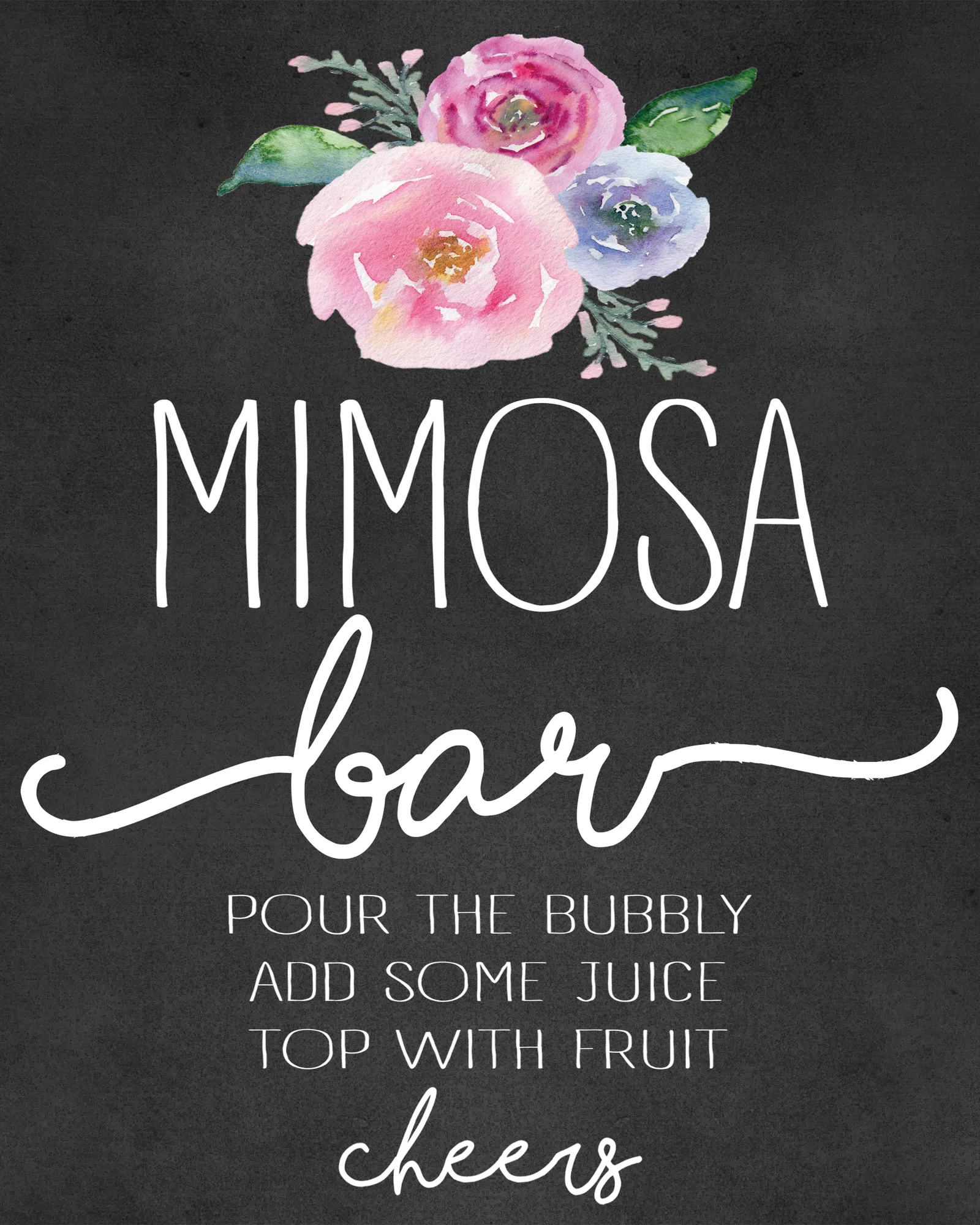 Mimosa Bar And Shower Printables Mimosa Bar And Shower Printables
