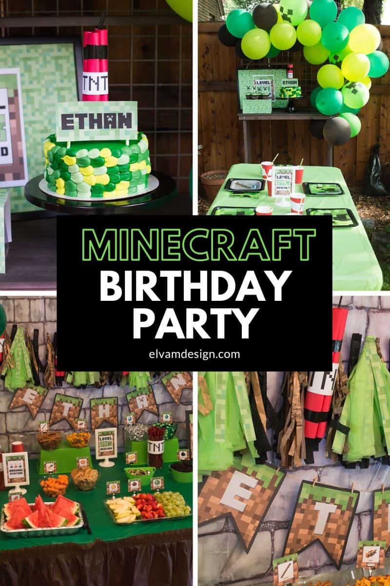 Minecraft Birthday Party Minecraft Birthday Party