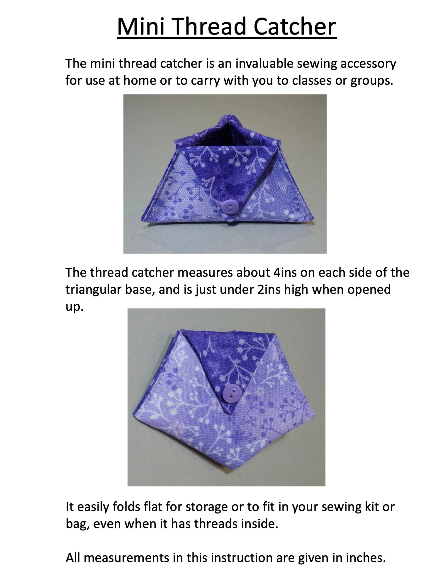 Mini Thread Catcher Pattern Pdf