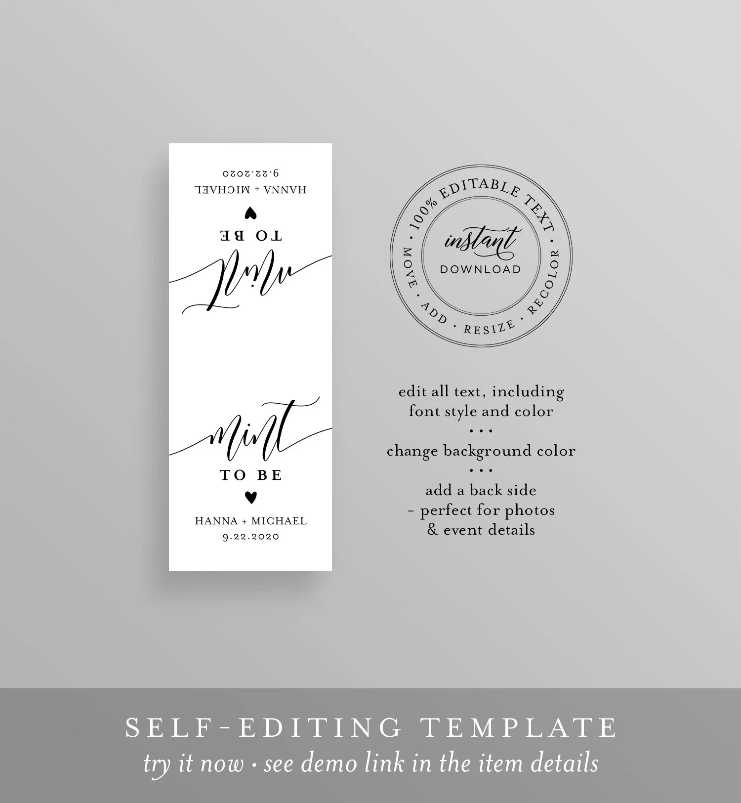 Mint To Be Label Template Tic Tac