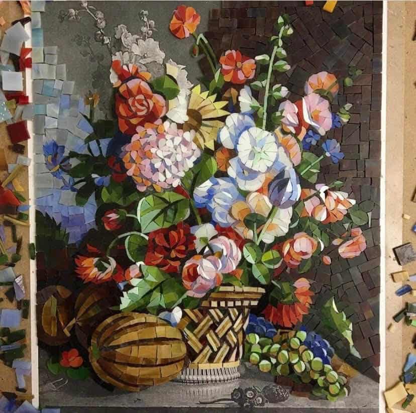 Mosaic Flower Patterns Mosaic Flower Patterns