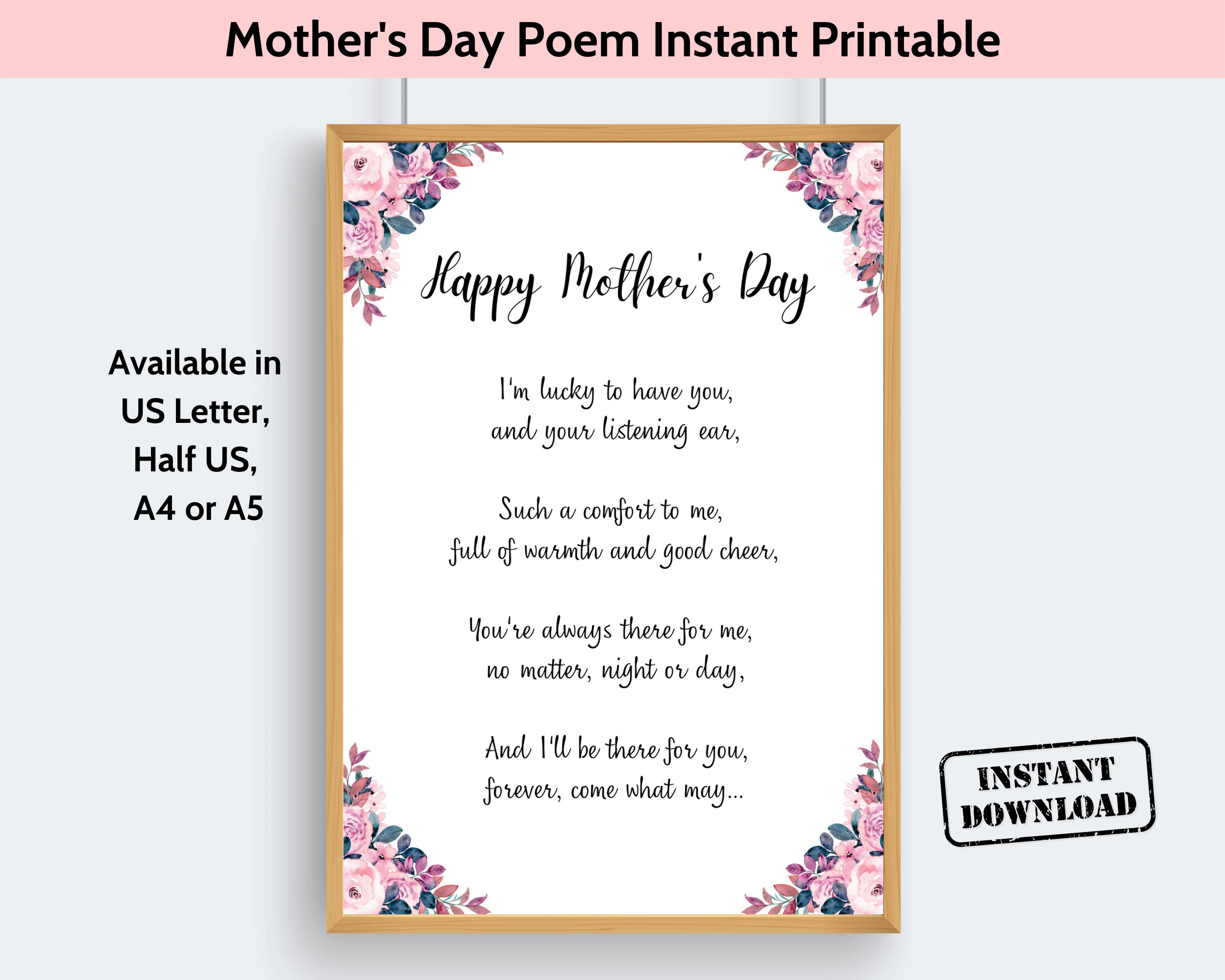 Mothers Day Poem Printable Poem For Mom Mothers Day Poem Printable Poem For Mom