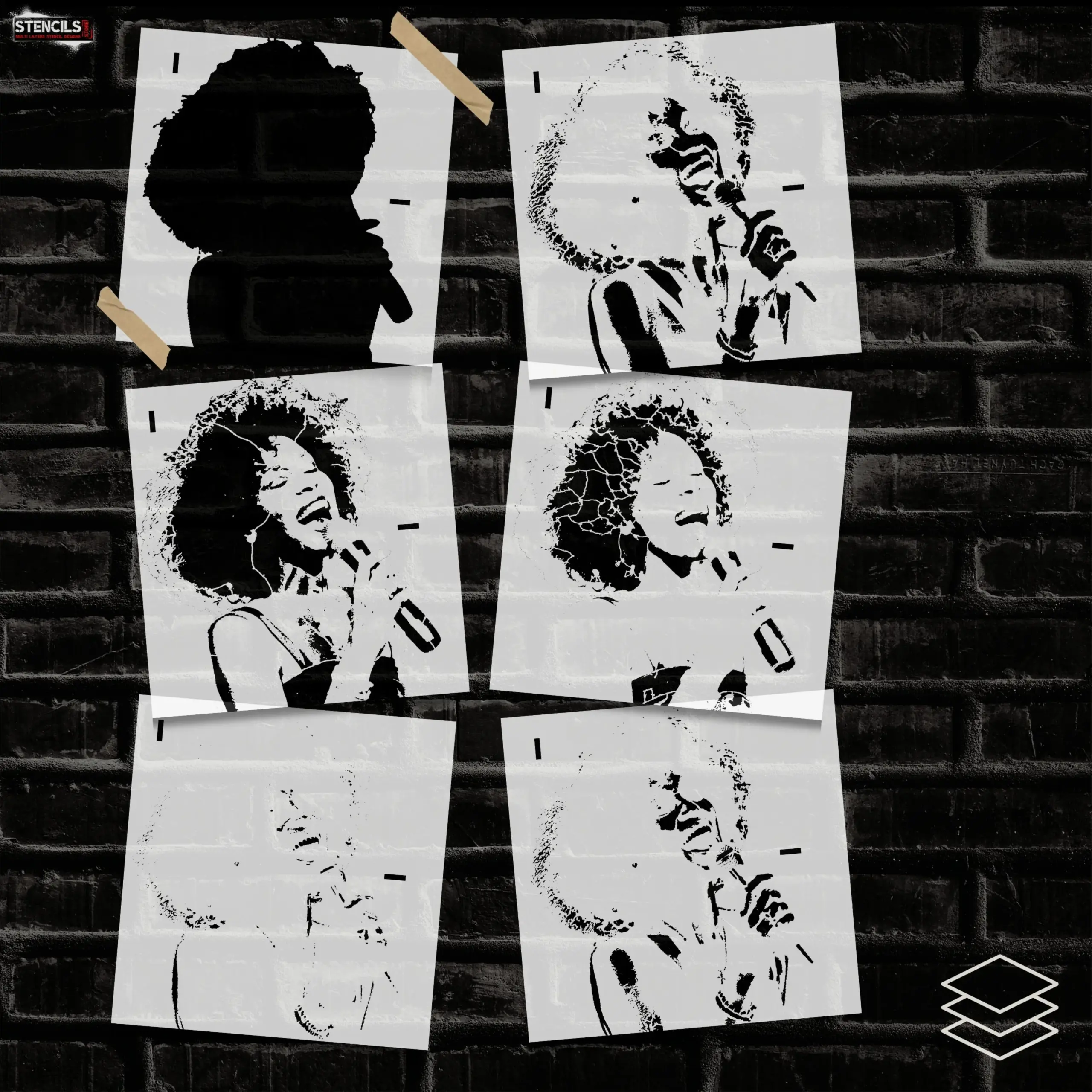 Multi Layers Stencils Pre Cut Digital Download