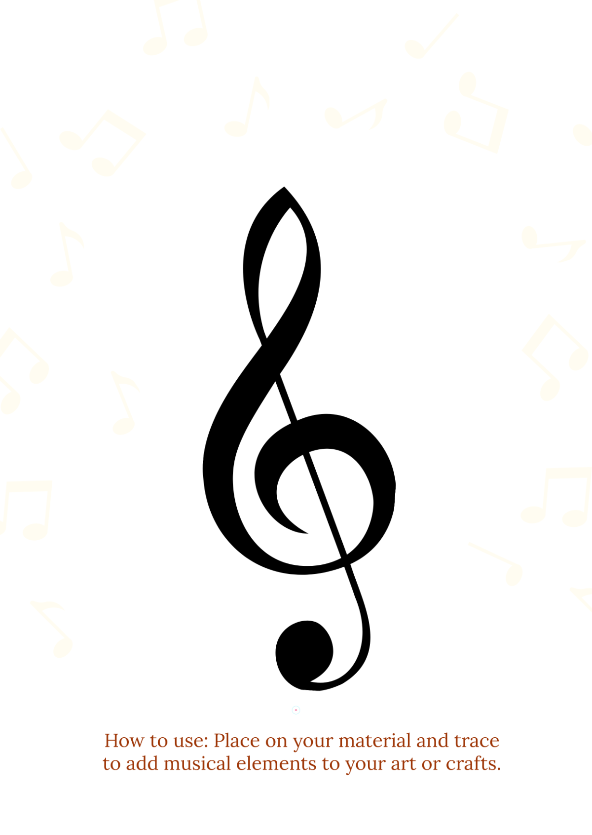 Music Note Stencil