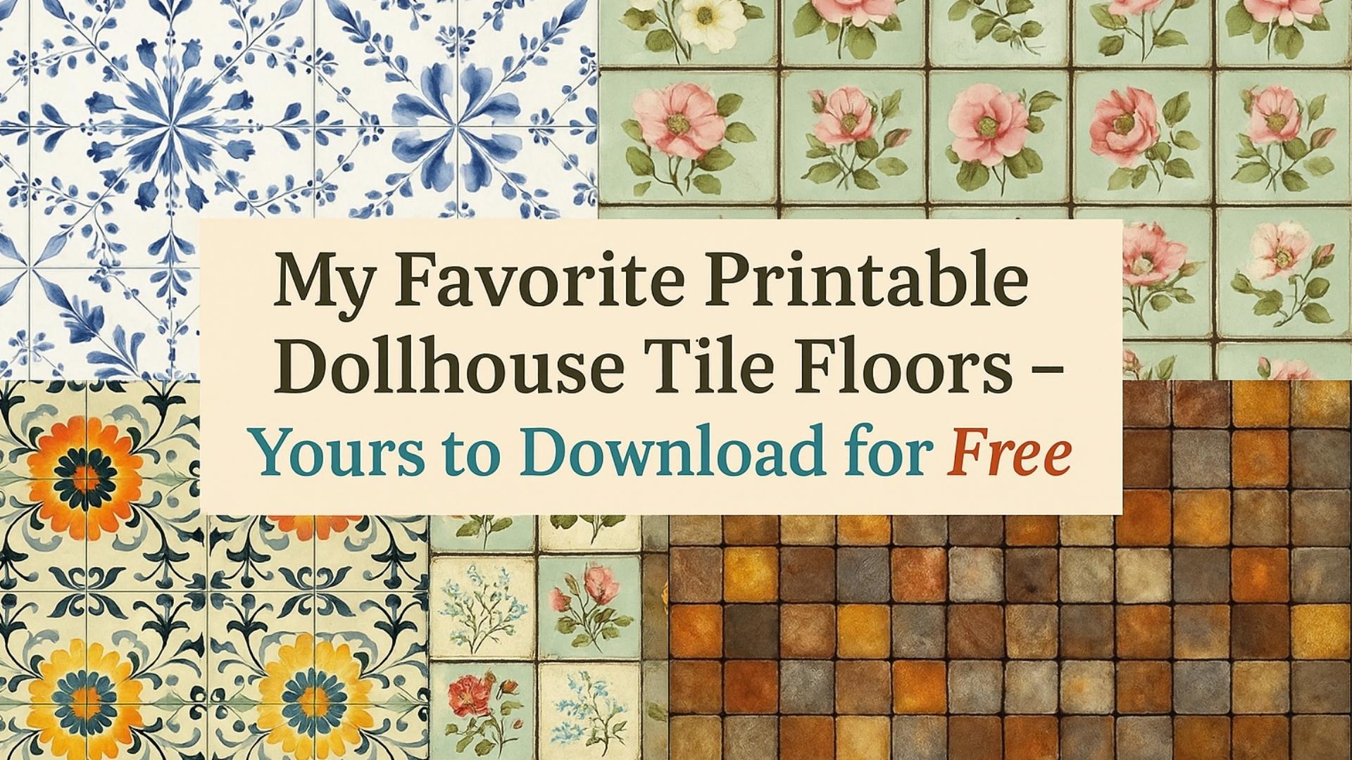 free paper dollhouse printables