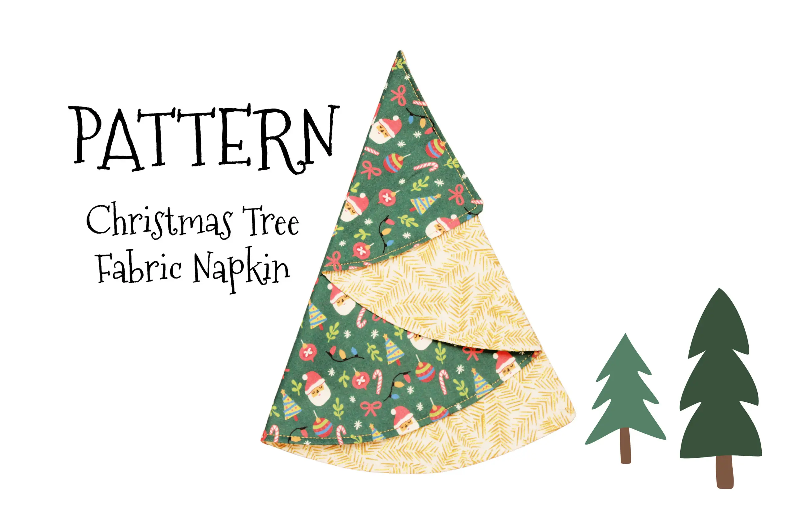 Napkin Christmas Tree Dinner Napkin Pdf