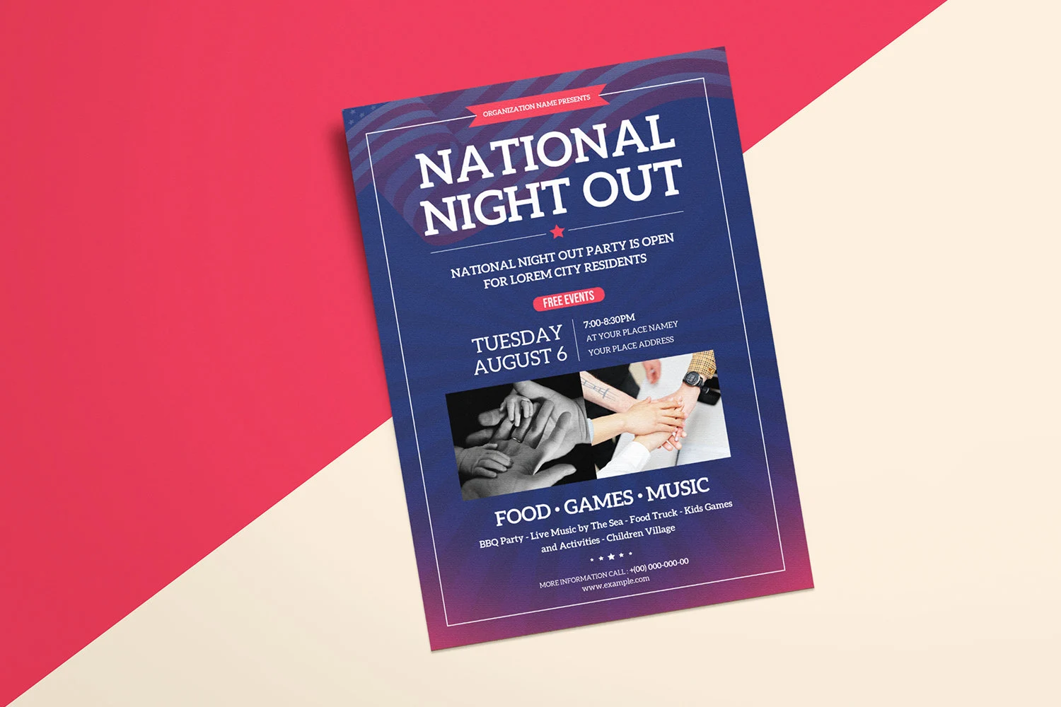 National Night Out Flyer Templates Canva