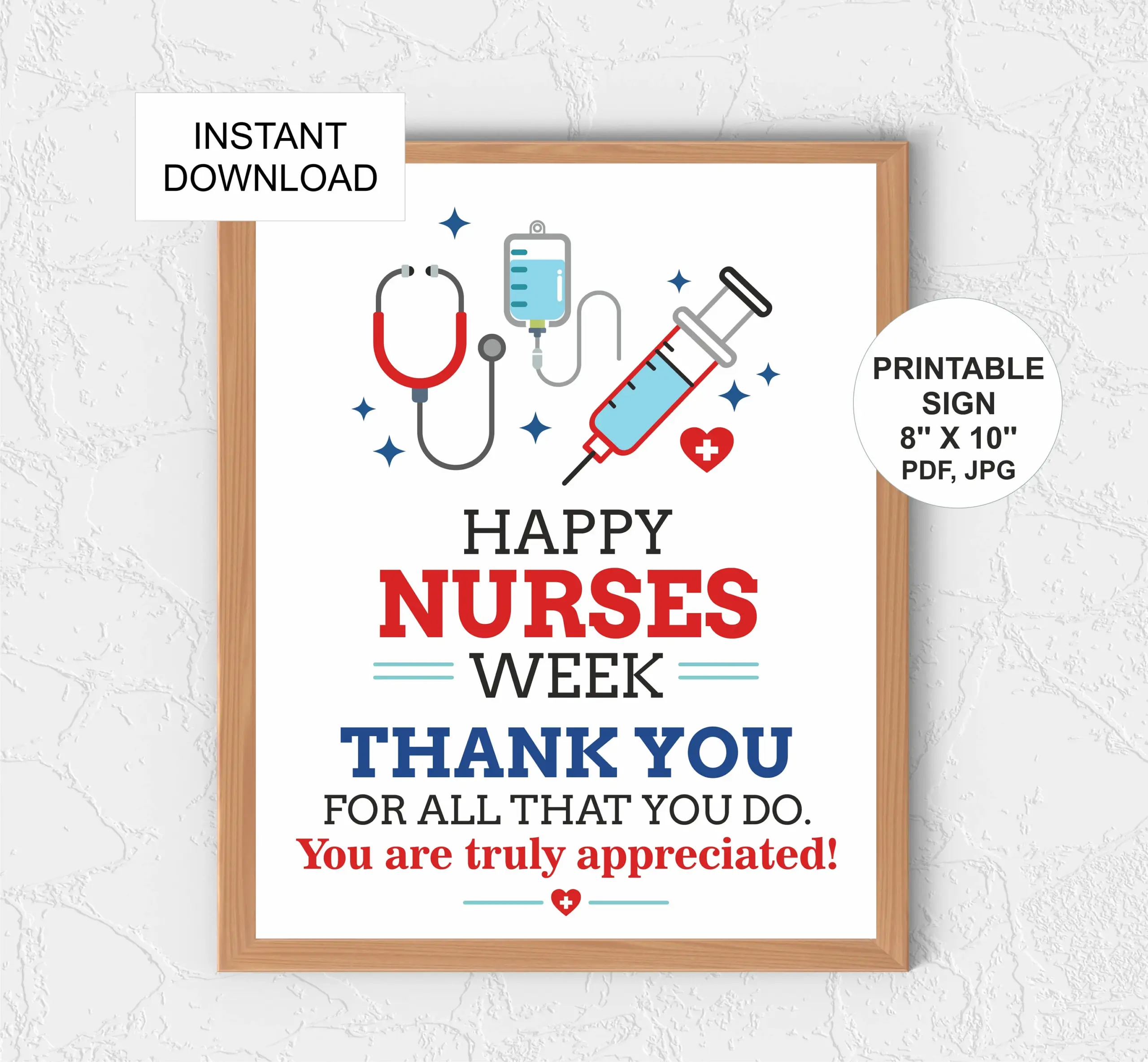 National Nurses Week Printable Signs