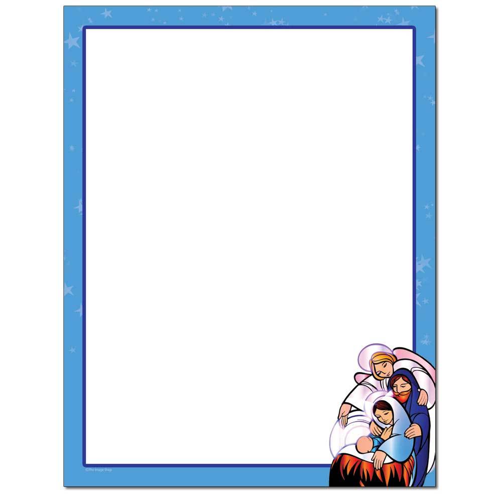 Nativity Letterhead Printable Christmas