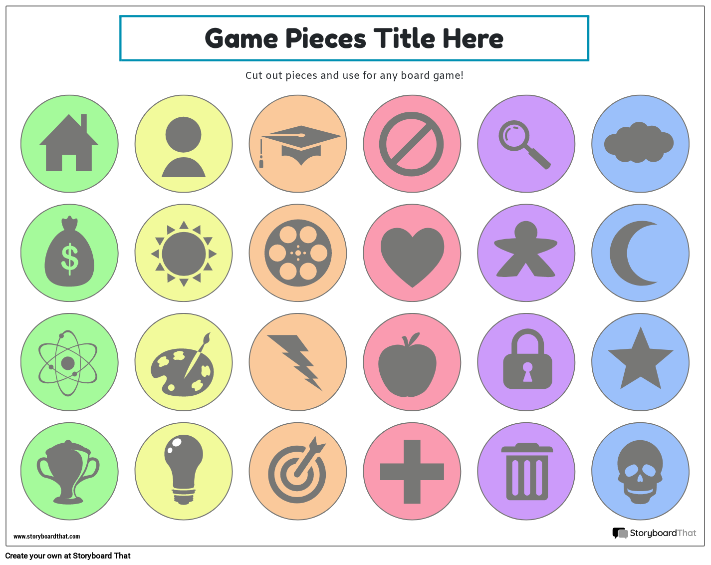 New Create Page Game Pieces Template 1