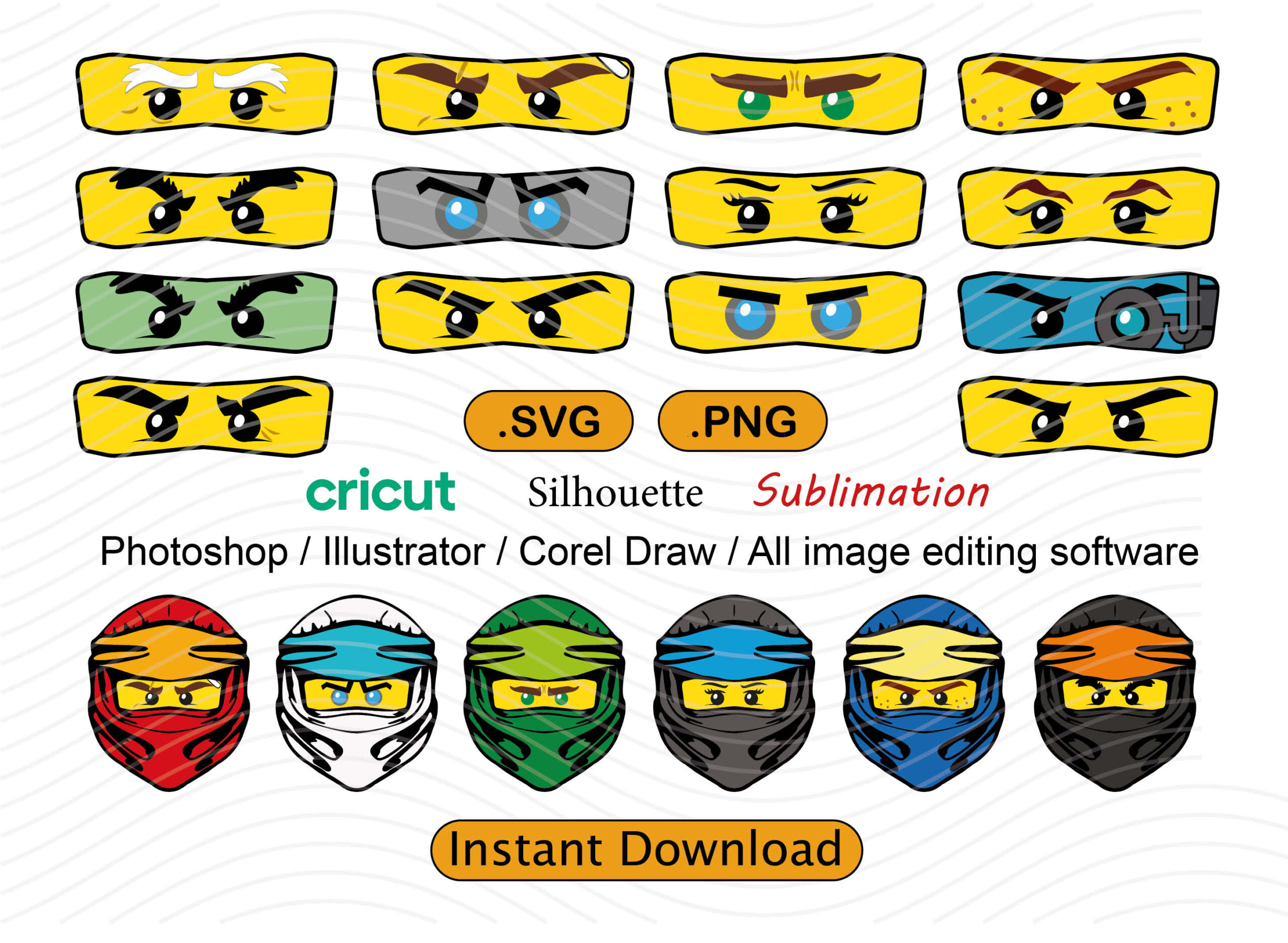 Ninja Eyes And Ninja Masks Svgpng Full Ninja Eyes And Ninja Masks Svgpng Full