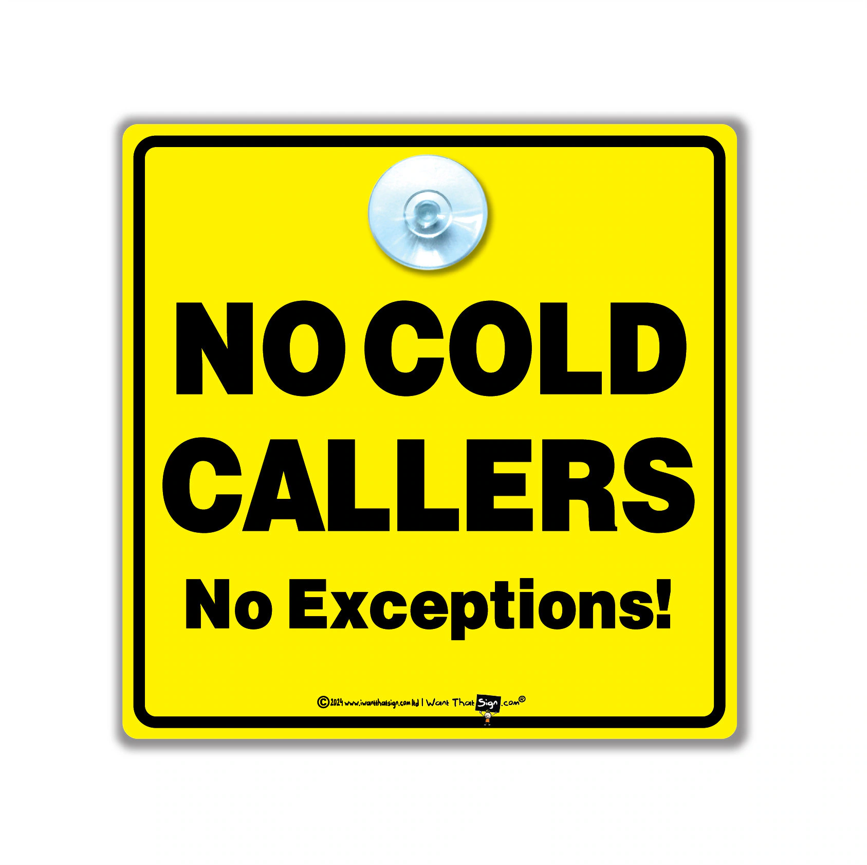 free printable no cold callers sign