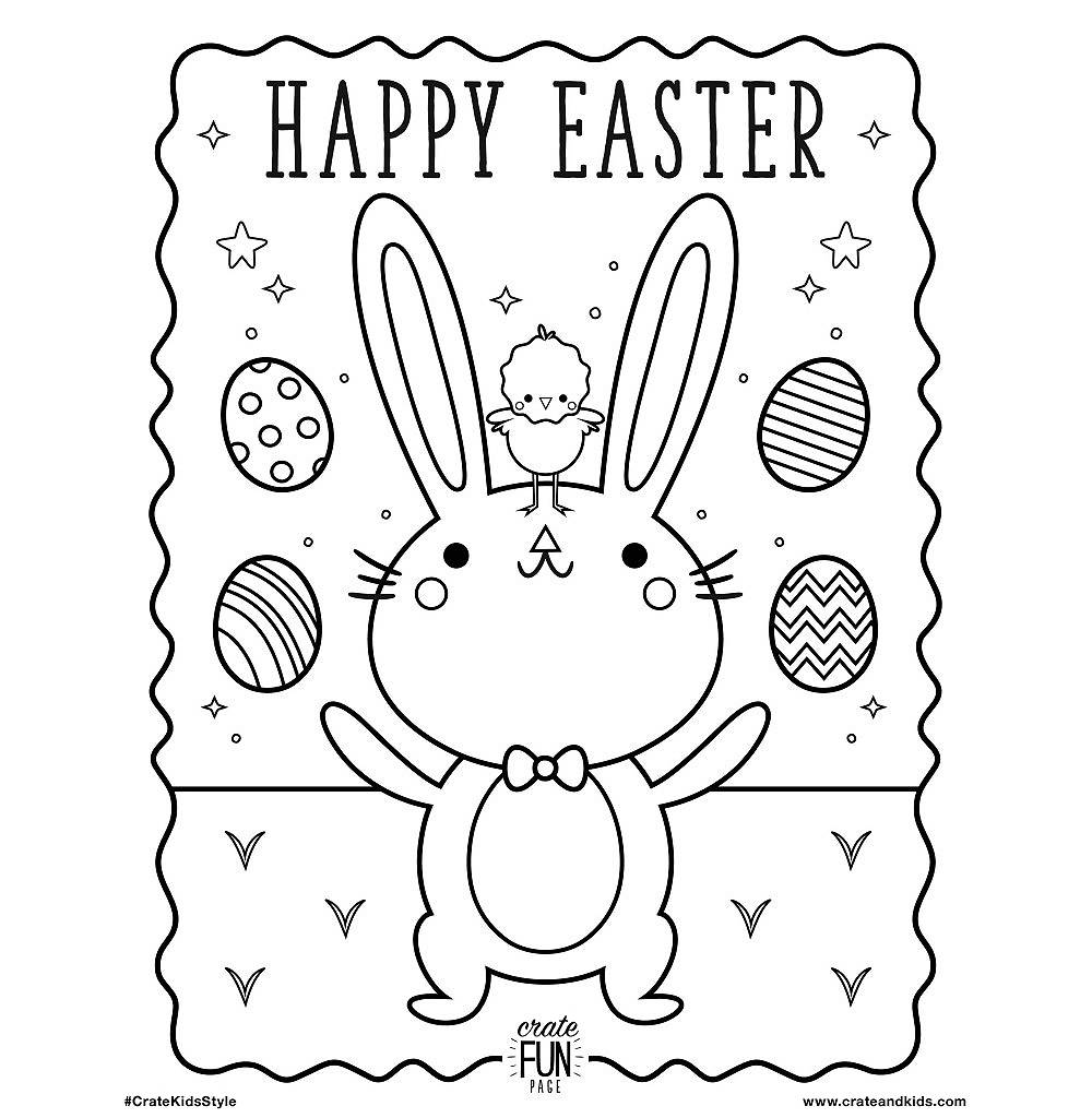 Nod Printable Coloring Page Easter