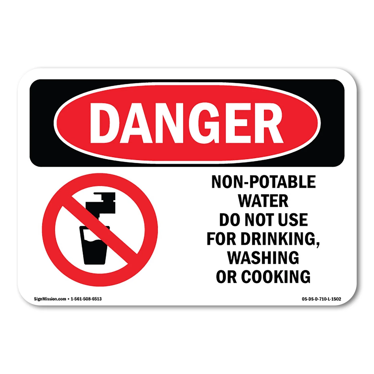 Non Potable Water Signage
