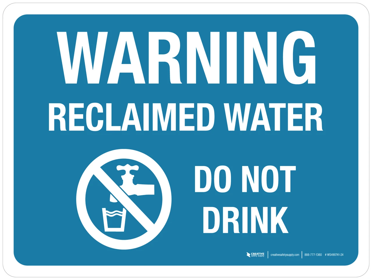 free printable non potable water signs