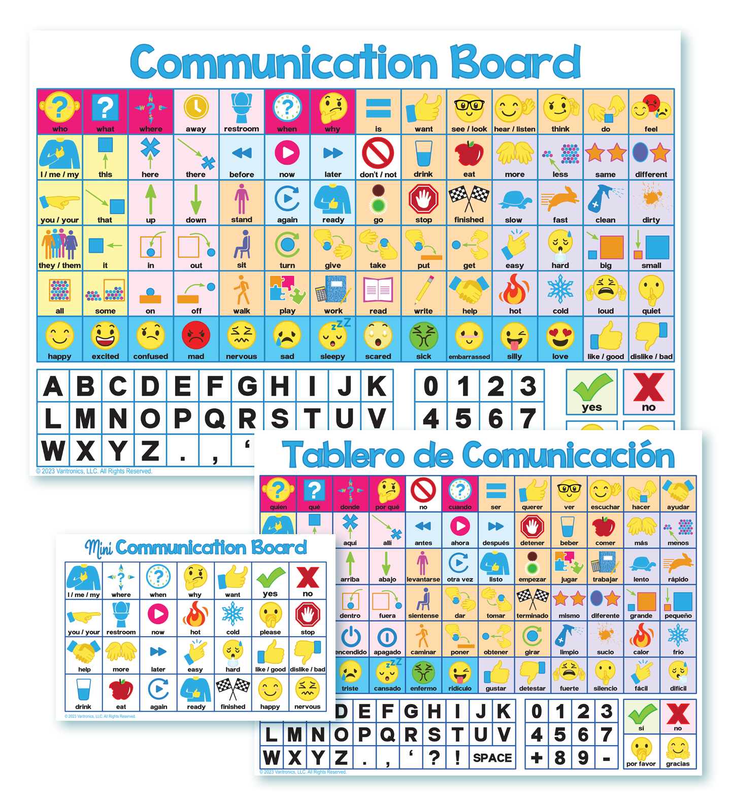 Non Verbal Communication Boards Spanish English