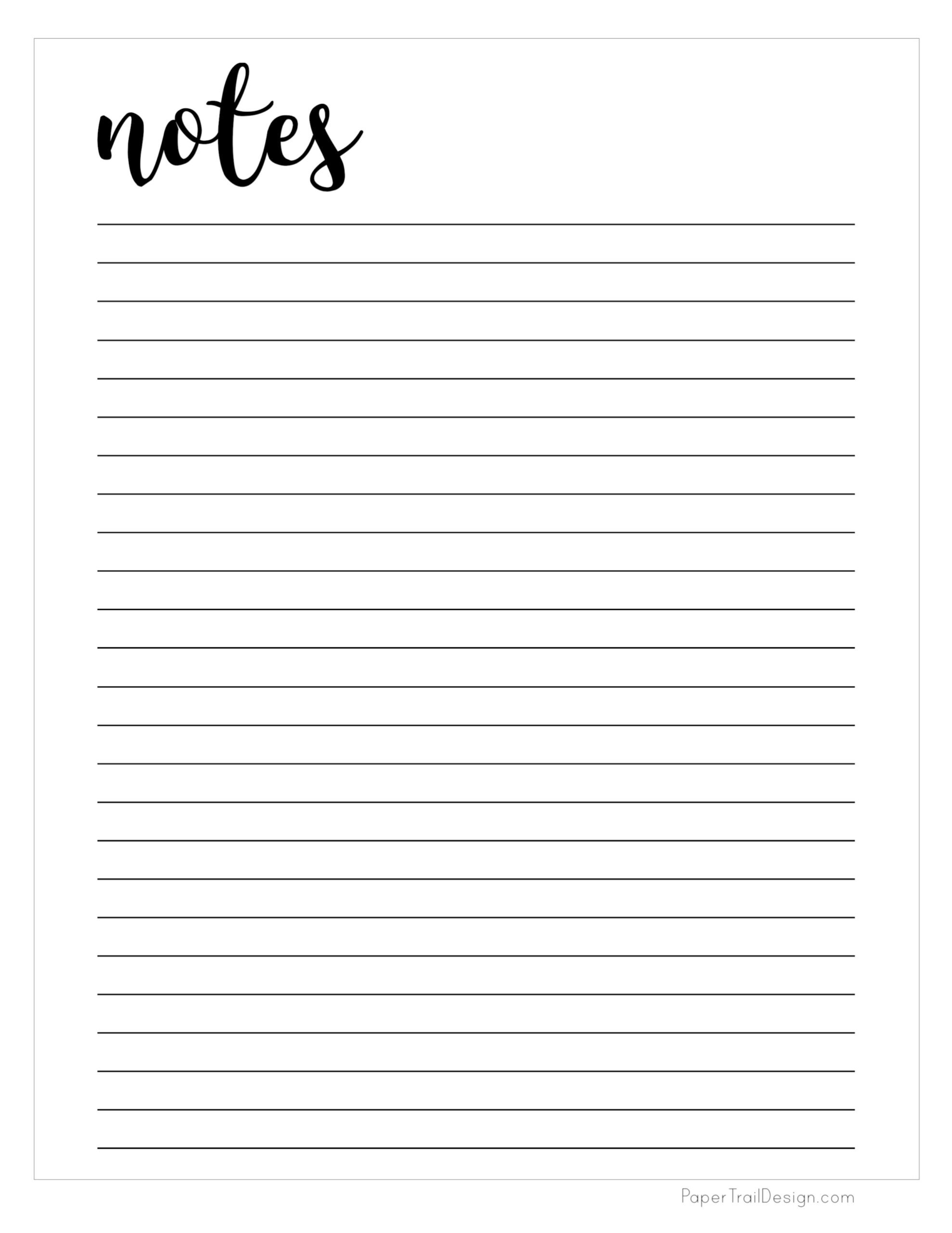 Notes Template
