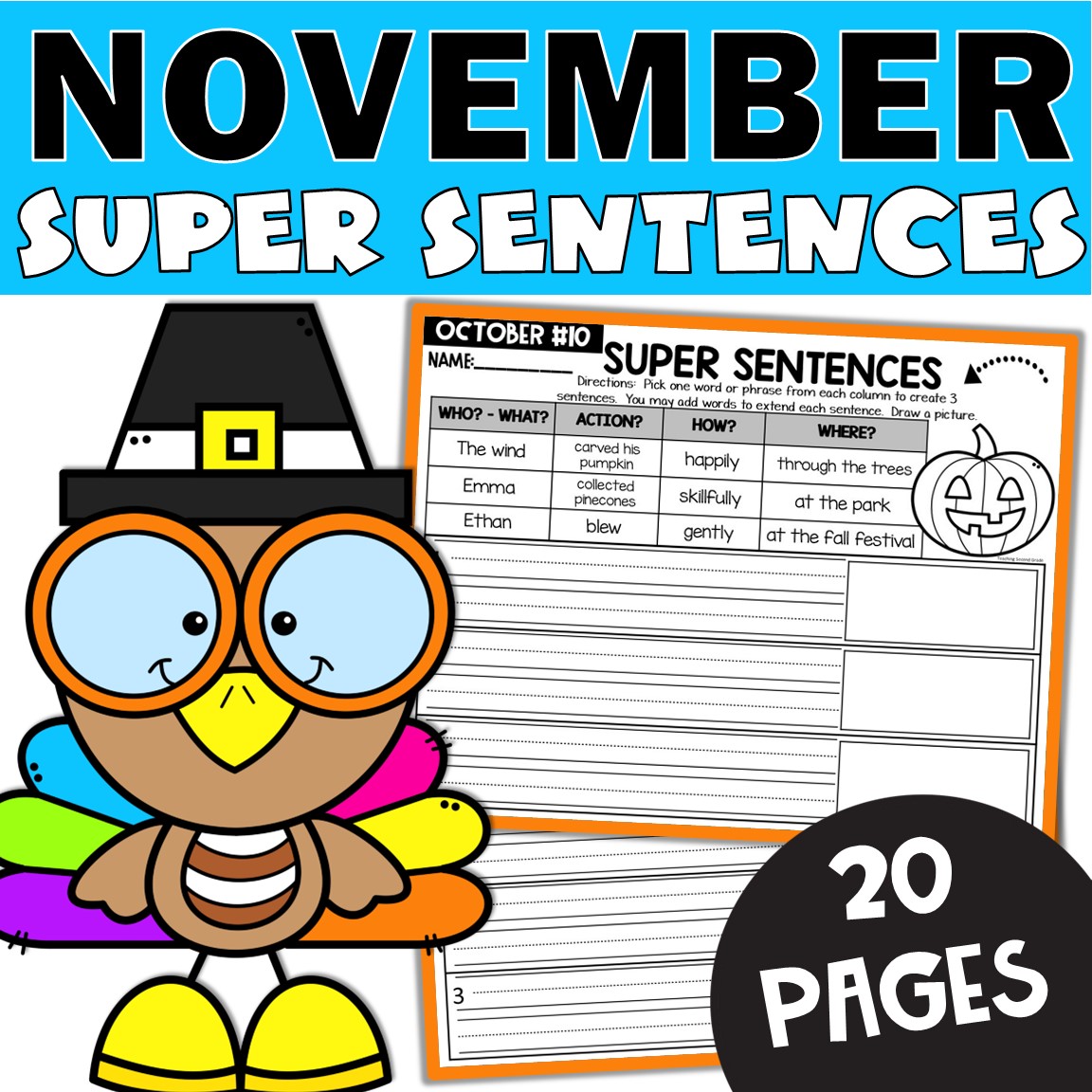 free silly sentences printable