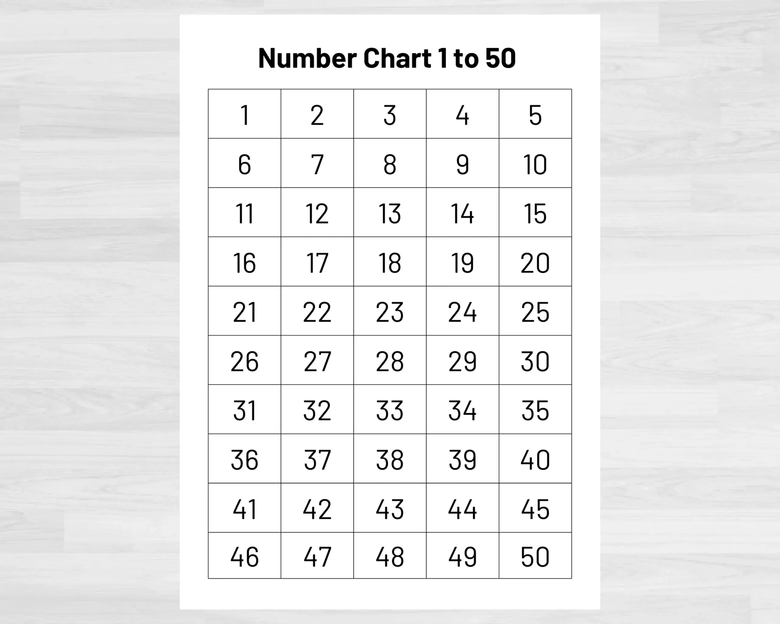 free large printable numbers 1 50