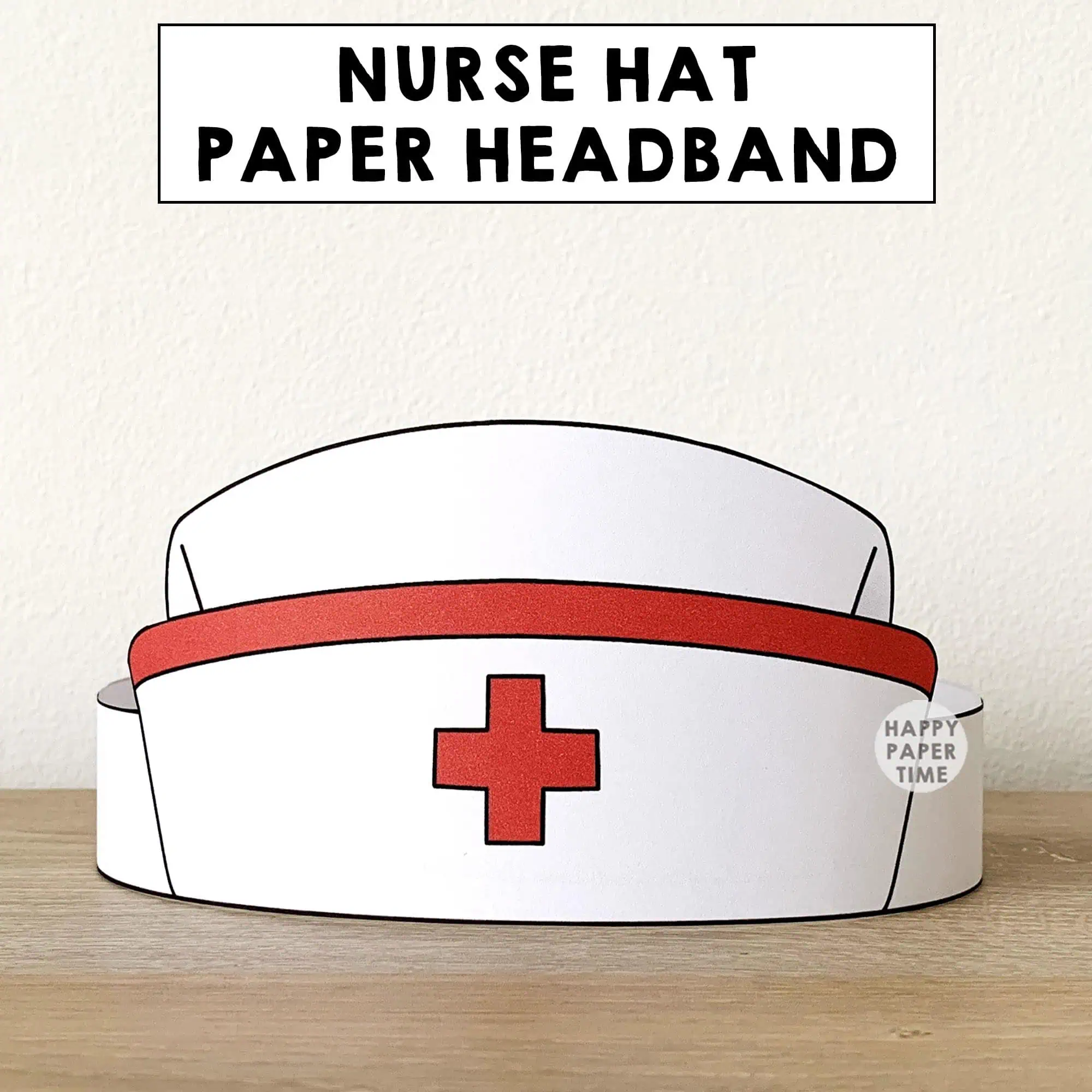 Nurse Cap Paper Crown Colored