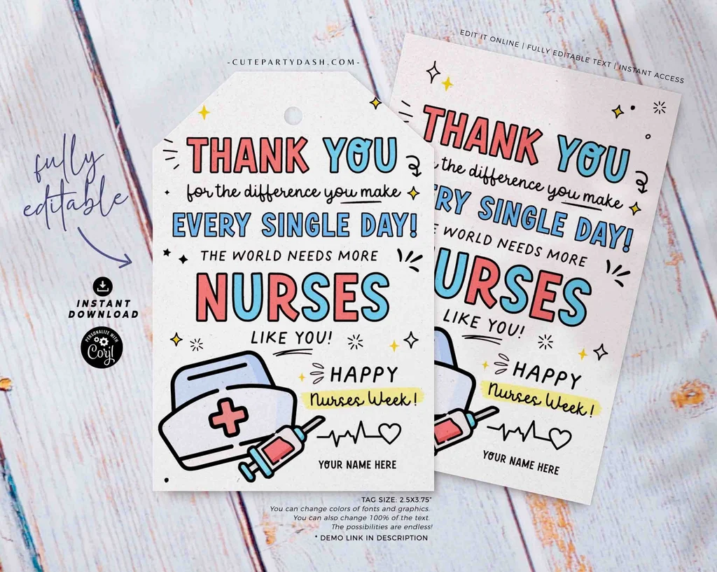 Nurses Week Gift Tags Printable Instant Download Editable National Nurses Appreciation Gifts Happy Nurse Week Gifts Thank You Nurses 1 Nurses Week Gift Tags Printable Instant Download Editable National Nurses Appreciation Gifts Happy Nurse Week Gifts Thank You Nurses 1
