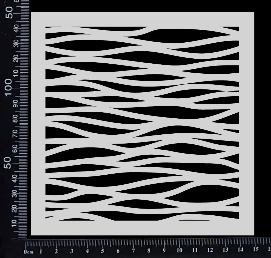 Ocean Waves Stencil