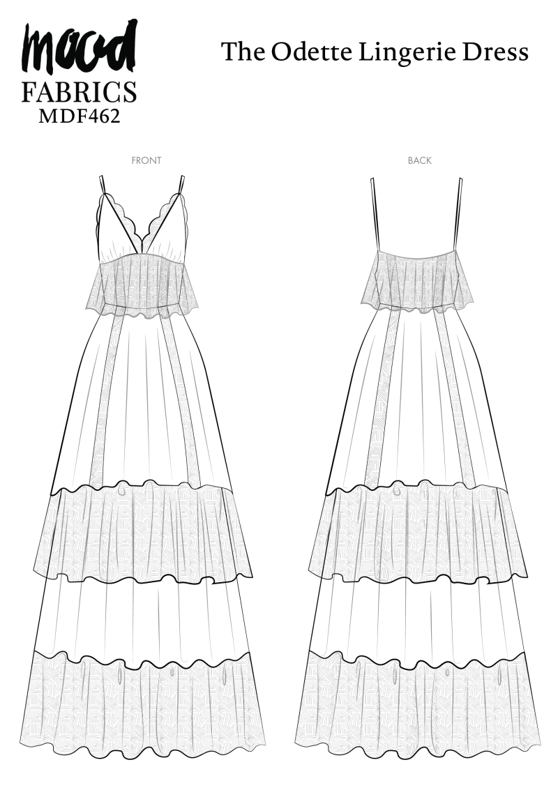 Odette Lingerie Dress Free Sewing Pattern