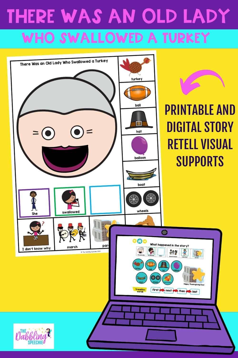 Old Lady Who Swallowed A Turkey Free Printable Old Lady Who Swallowed A Turkey Free Printable