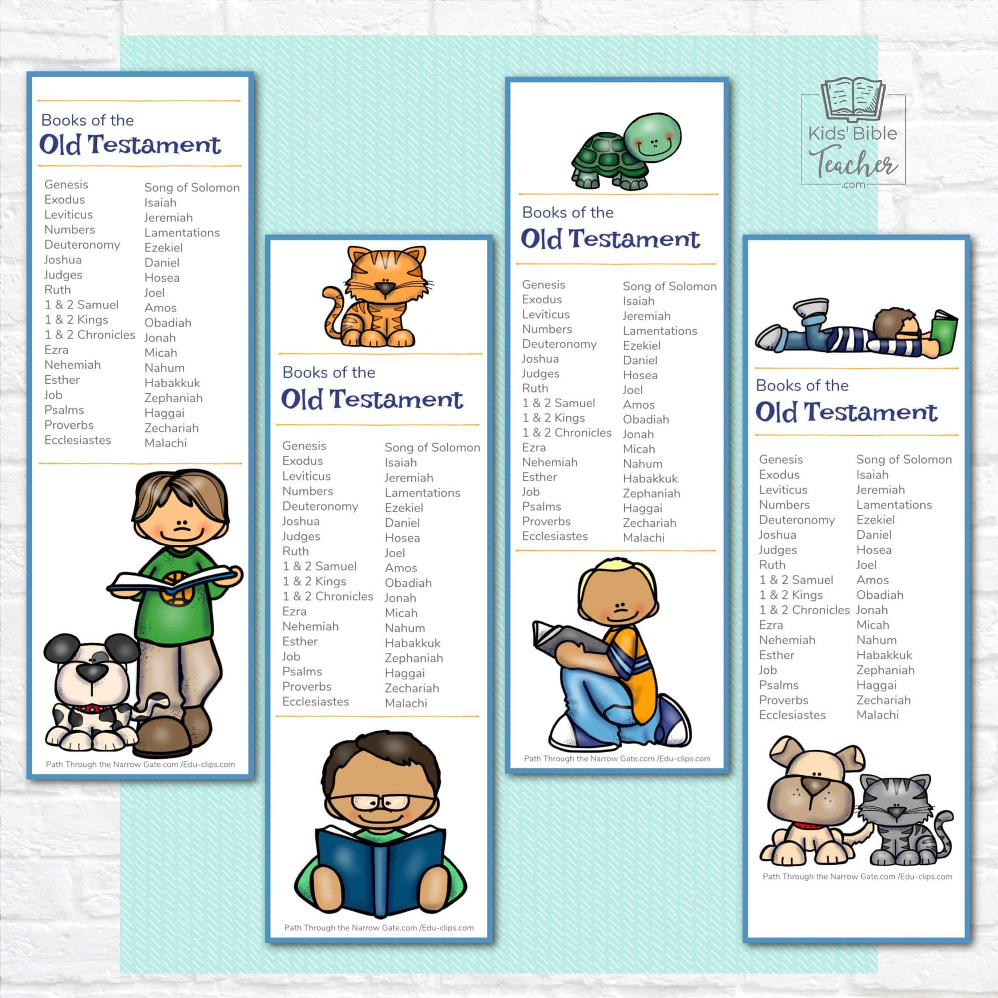 Old Testament Bible Bookmarks Old Testament Bible Bookmarks