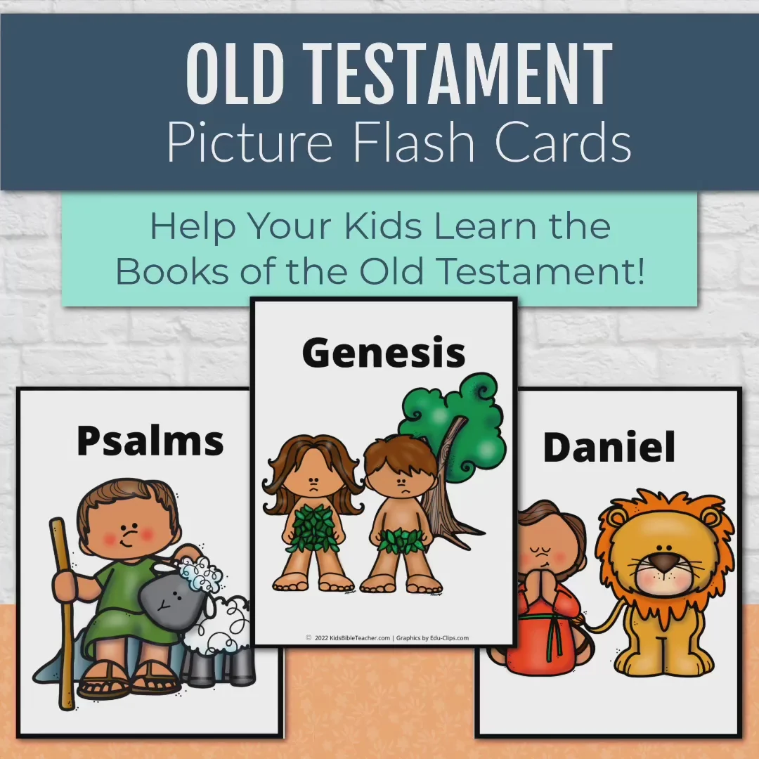 books of the bible cards free printable