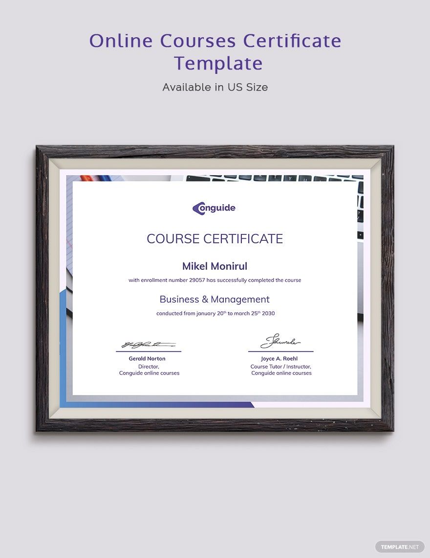 Online Courses Certificate